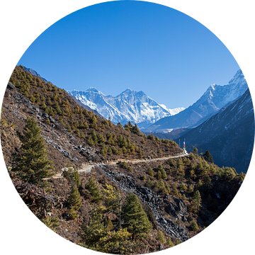 Trekking Nepal uitzicht Ama Dablam van Ton Tolboom