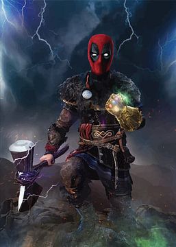 Deadpool als een Thanos van Anang Widiyanto