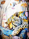 Schlafender Leopard - Traum der Wildnis von Max Steinwald Miniaturansicht