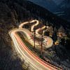 Maloja Pass in Zwitserland in de avond van Michael Valjak