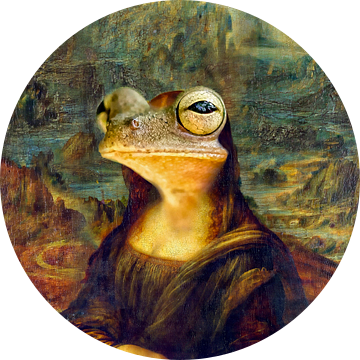 Mona Frog Lisa van FRESH Fine Art