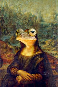 Mona Frog Lisa van FRESH Fine Art