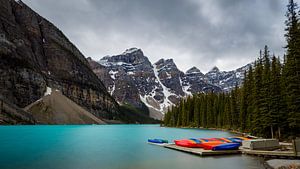 Der Lake Moraine in den Rocky Mountains in Kanada