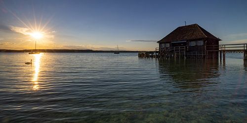 Zonsondergang bij Buch am Ammersee