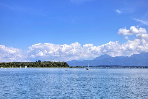 Uitzicht op Chiemsee