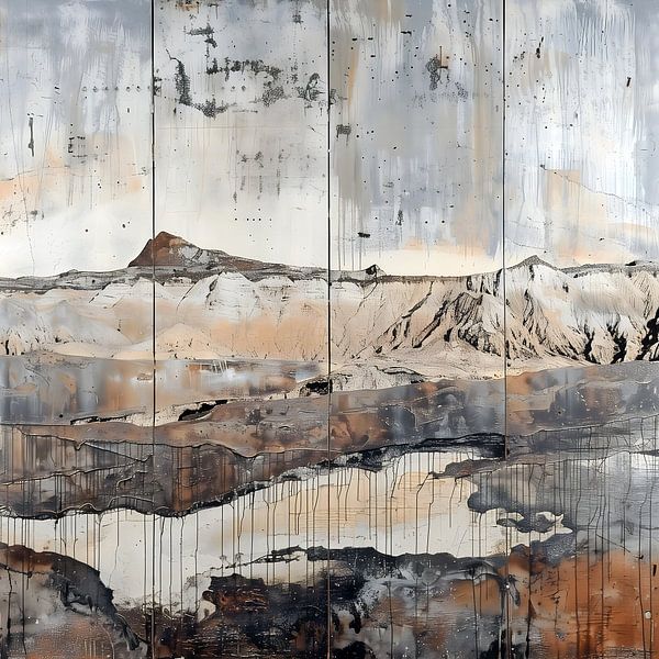 MOUNTAIN LANDSCAPE 02 DIPTYCH by AHAI depARTment