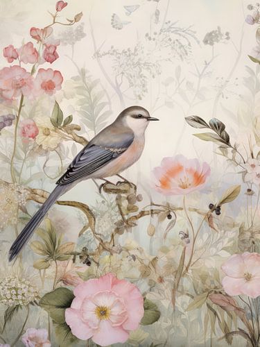 Oiseau délicat du jardin