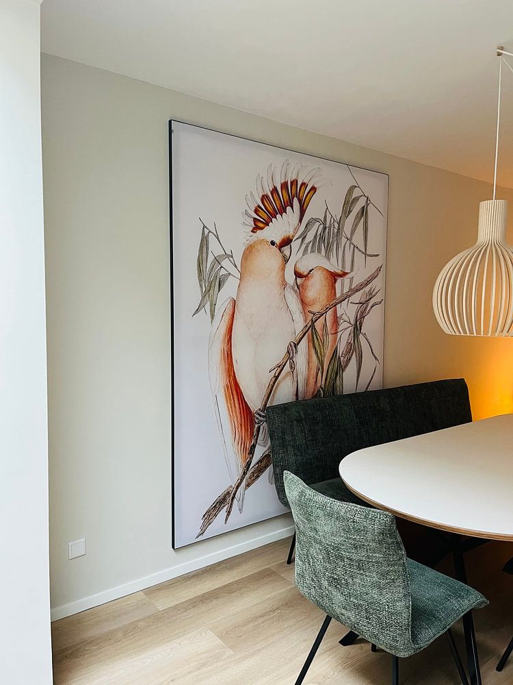 Rozeachtige molukken Kaketoes ca. 1804-1841  van Moonheart Artworks 