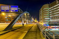 Emmaviaduct Groningen bij avond van Evert Jan Luchies thumbnail