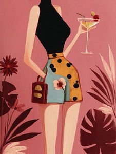 Trendige Illustration "Cocktail Vibes"