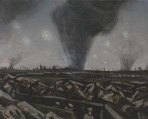 Christopher Nevinson, Die Beschießung, 1916