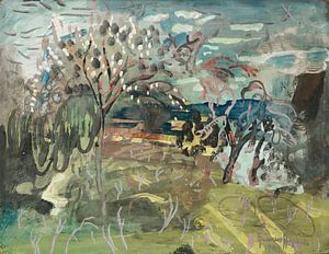 Frances Hodgkins - Cherry tree at ‘The Croft’, Bradford on Tone, Taunton (1946)