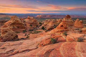 Sunset in the South Coyote Buttes, Arizona by Henk Meijer Photography