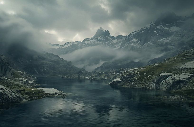 Idylle am Bergsee von fernlichtsicht