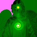 Groene genezende engel van Ramon Labusch thumbnail