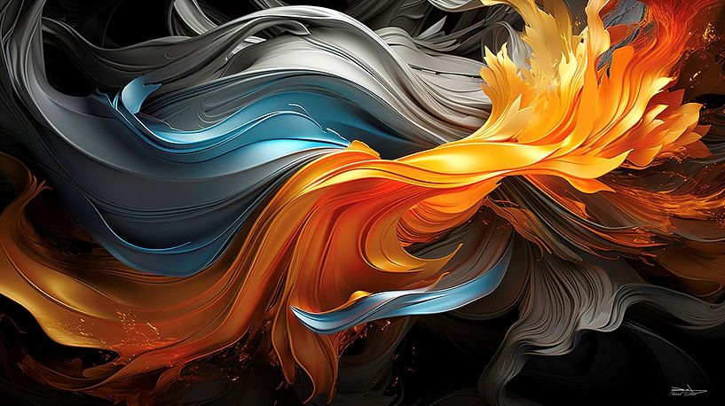 black-gold-silver by Gelissen Artworks