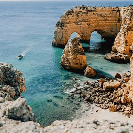Rock cliffs on the Algarve - strength and openness by Rachel Mein