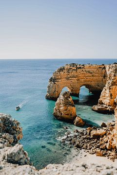 Rock cliffs on the Algarve - strength and openness by Rachel Mein