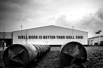 Well done is better than well said sur Mirjam van der Linden