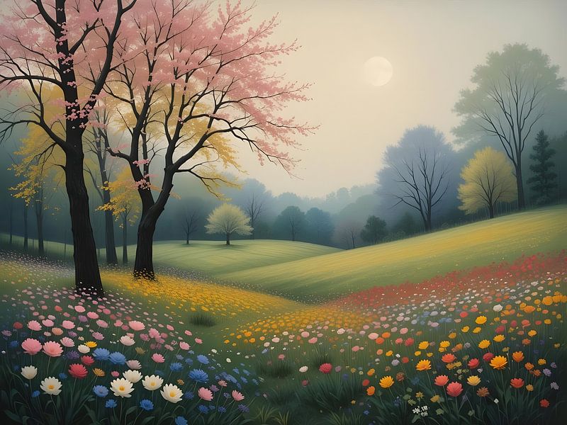 Blooming meadow by HorizonArtistry