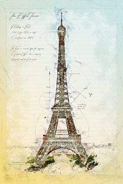 Eiffeltoren, Parijs van Theodor Decker