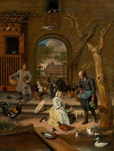De hoenderhof, Jan Steen