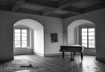 Klavier in Schwarz-Weiß von Gonnie van Hove