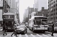Straat in New York, VS (analoog) van Lisa Berkhuysen thumbnail