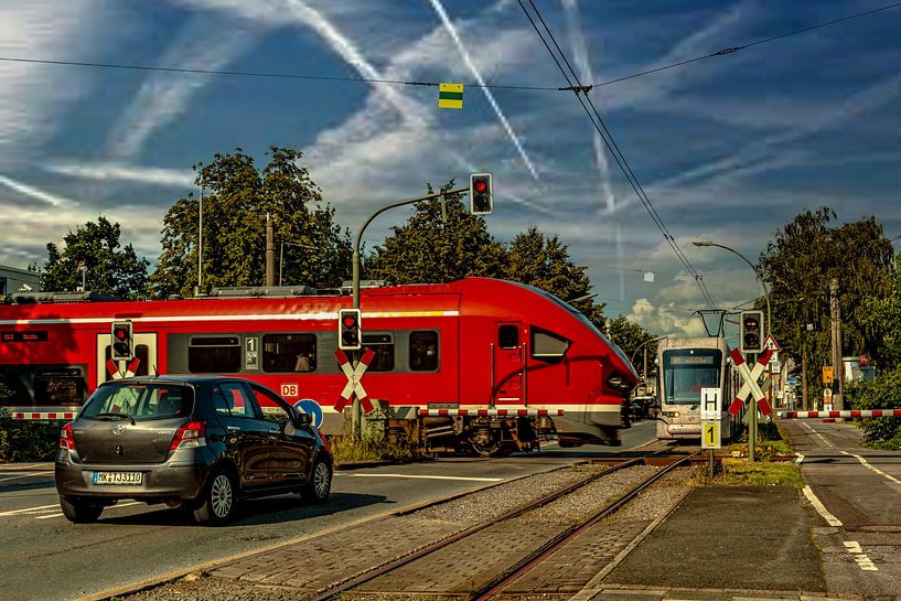 Eisenbahn trifft Straßenbahn von Johnny Flash
