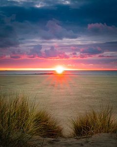 Coucher de soleil sur texel