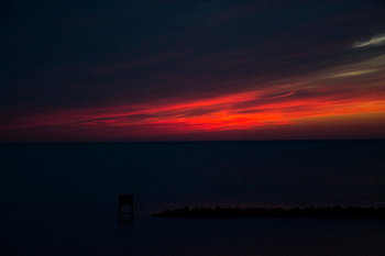 Prachtige zonsondergang in Nederland