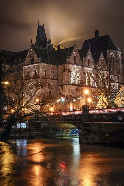 Avondsfeer in Marburg an der Lahn van Jürgen Schmittdiel Photography