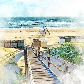 Les dunes et la plage de Schouwen-Duiveland sur Danny de Klerk