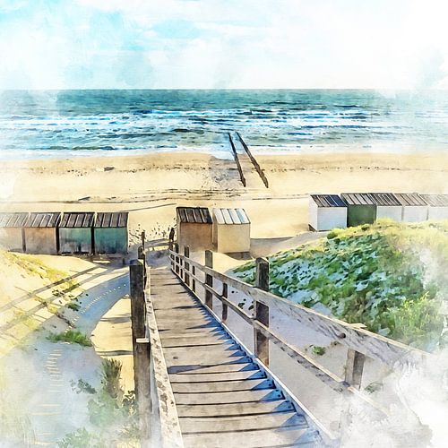 Duinen en strand Schouwen-Duiveland