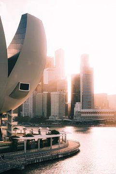 Zonsopgang in Singapore: moderne skyline en architectuur van NZME Photography