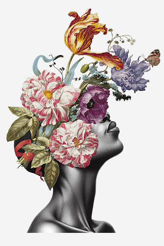 a Collage of Woman