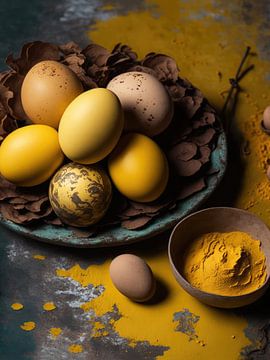 Colored Eggs von treechild .