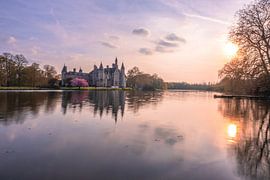 Castle on a beautiful spring evening with sunset by Yvonne de Bondt