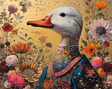 Anthropomorphic Art | Dressed Duck by Wonderful Art
