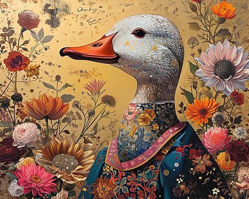 Art anthropomorphique - Canard habillé sur Art Merveilleux