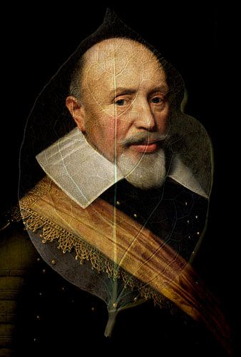 Portret van een officier in de vorm van een blad van StudioMaria.nl