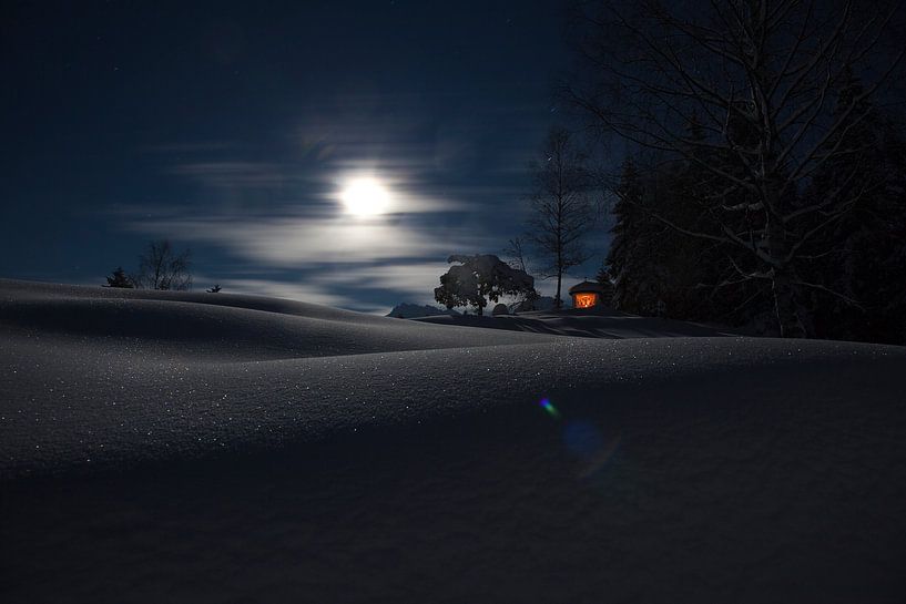 Wintervollmond von Fabian Roessler