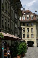Une rue pleine d'ambiance à Berne, en Suisse