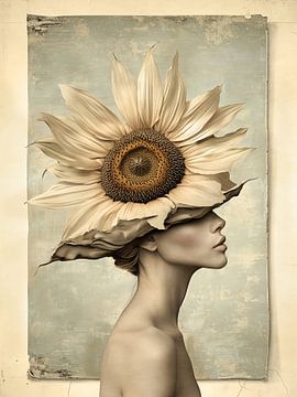 Vintage Sunflower Mood van Jacky