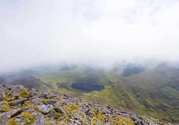 View from Carrauntoohil of Carrantuohill (Irish Gaelic: Corrán Tuathail) Ireland by Marcel Kerdijk