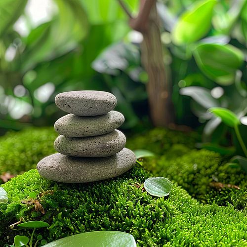 Zen Tuin Stenen Toren