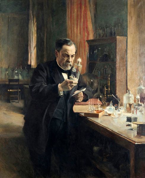 Louis Pasteur dans son laboratoire, Albert Edelfelt par Des maîtres magistraux