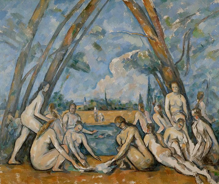 Paul Cézanne - The Large Bathers van 1000 Schilderijen