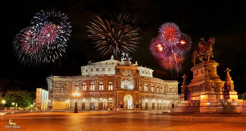Dresden Feuerwerk von Einhorn Fotografie