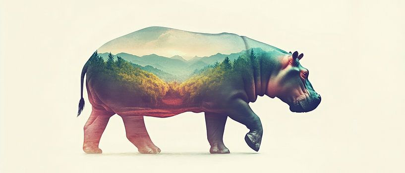 Nature in the river by Poster Art Shop